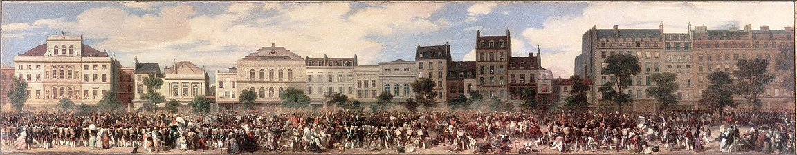 Attentat de Giuseppe Fieschi - Par Eugène Lami en 1845 - Château de Versailles